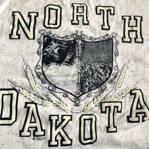 Vintage North Dakota Shirt Large single stitch